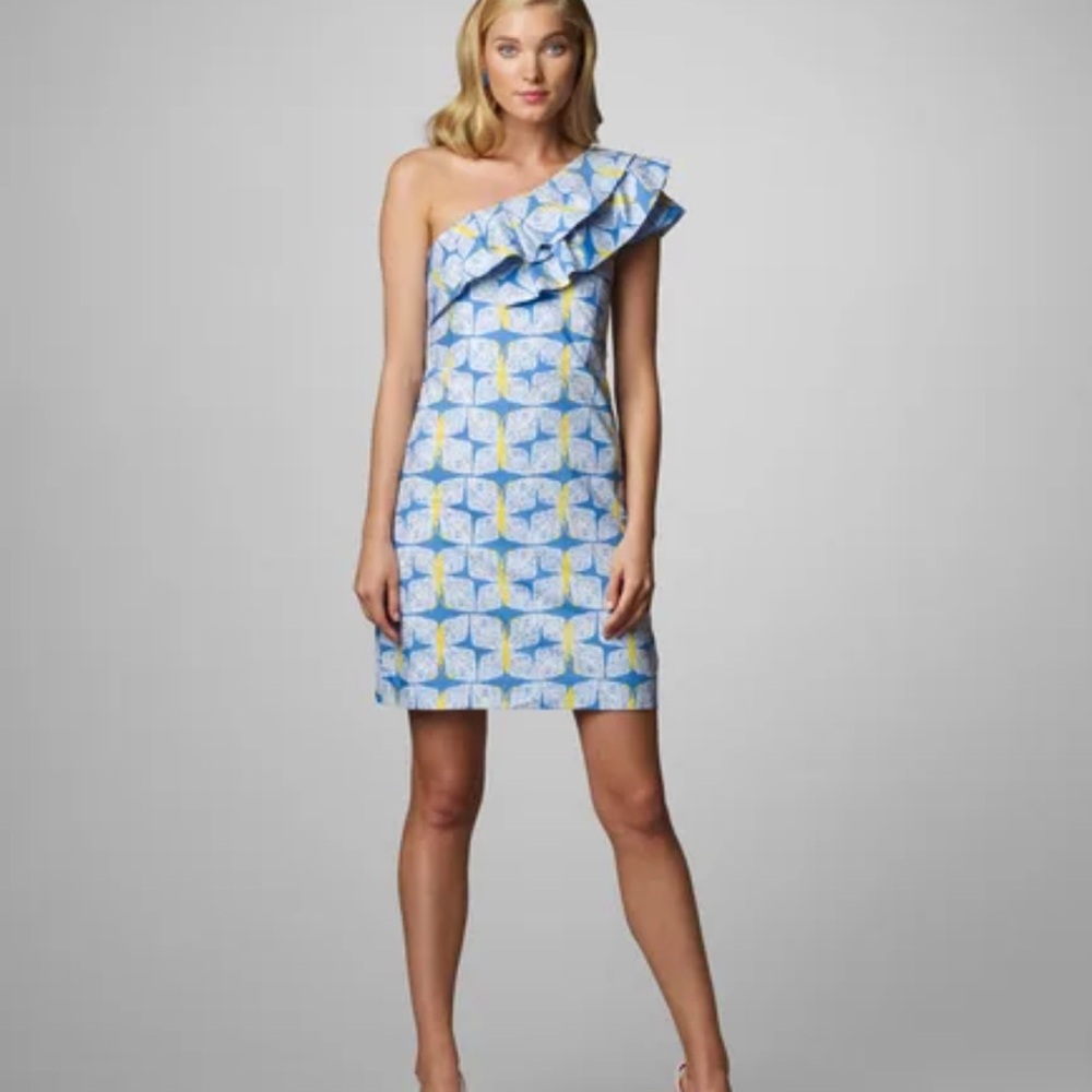 Lilly Pulitzer Sandra Blue Butterfly Dress size 2